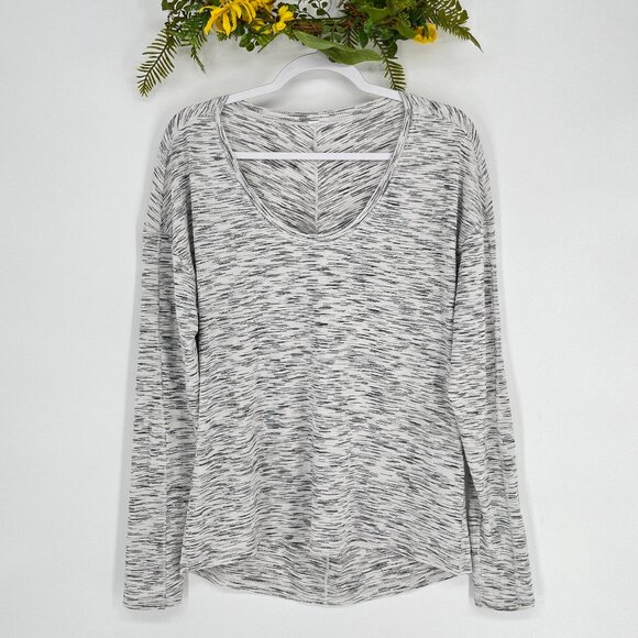 Lululemon Meant To Move Long Sleeve Tee‎ in Tiger Space Dye Black White No Size - Picture 4 of 8